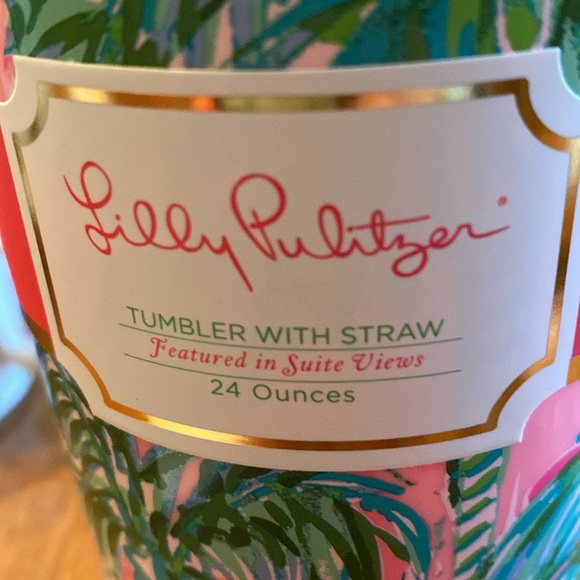 NWT LILLY PULITZER TUMBLER WITH STRAW - Picture 4 of 4
